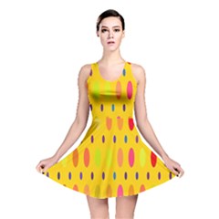 Banner-polkadot-yellow Reversible Skater Dress by nate14shop