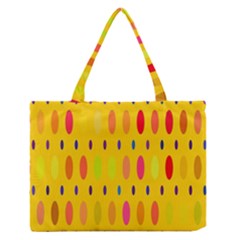 Banner-polkadot-yellow Zipper Medium Tote Bag by nate14shop