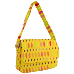 Banner-polkadot-yellow Courier Bag by nate14shop