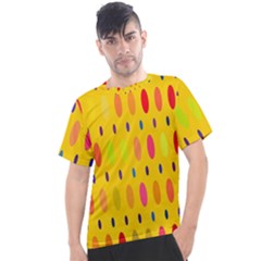 Banner-polkadot-yellow Men s Sport Top by nate14shop