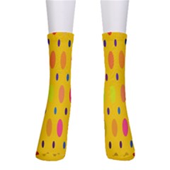 Banner-polkadot-yellow Crew Socks by nate14shop