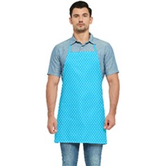 Blue,polkadots,polka Kitchen Apron by nate14shop