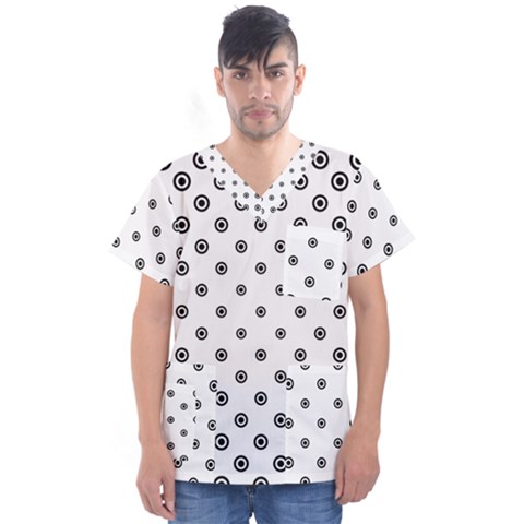 Circle Men s V-neck Scrub Top by nate14shop