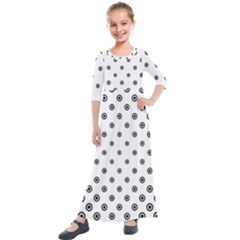 Circle Kids  Quarter Sleeve Maxi Dress by nate14shop