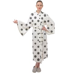 Circle Maxi Velour Kimono