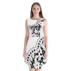 Im Fourth Dimension Black White 3 Sleeveless Chiffon Dress   by imanmulyana