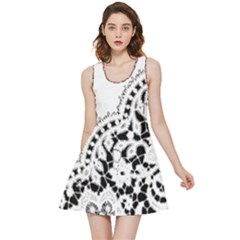 Im Fourth Dimension Black White 3 Inside Out Reversible Sleeveless Dress