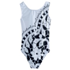 Im Fourth Dimension Black White 3 Kids  Cut-out Back One Piece Swimsuit