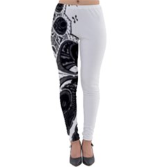 Im Fourth Dimension Black White 4 Lightweight Velour Leggings by imanmulyana