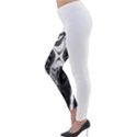 IM Fourth Dimension Black White 4 Lightweight Velour Leggings View3