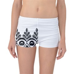 Im Fourth Dimension Black White 5 Reversible Boyleg Bikini Bottoms