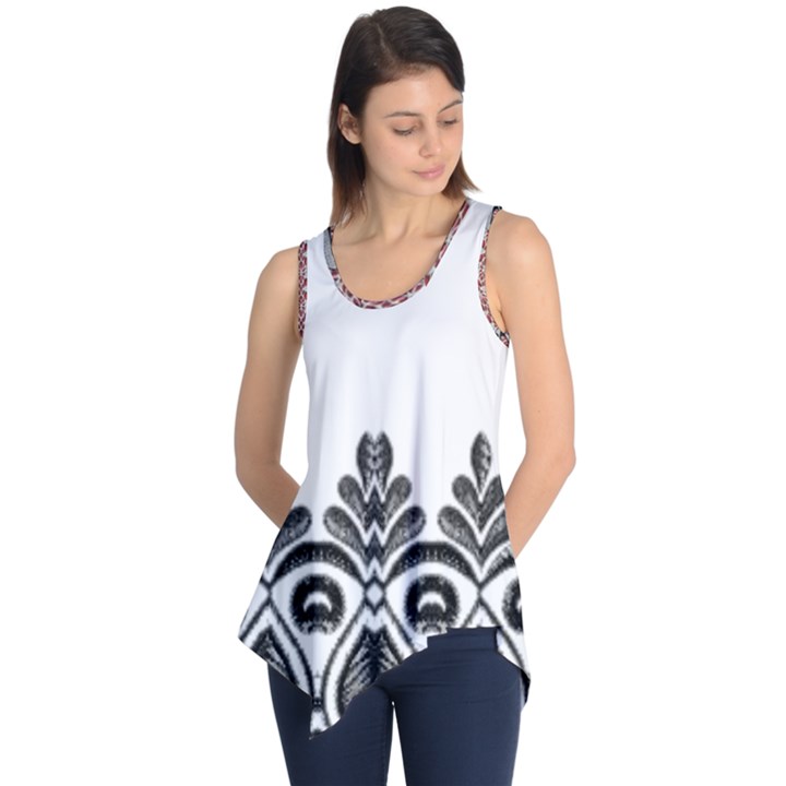 IM Fourth Dimension Black White 5 Sleeveless Tunic