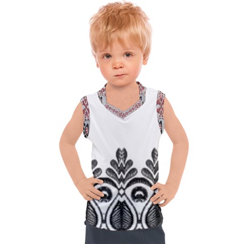 Im Fourth Dimension Black White 5 Kids  Sport Tank Top by imanmulyana