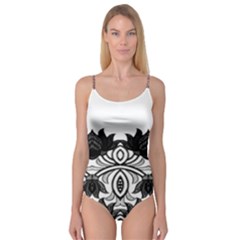 IM Fourth Dimension Black White 6 Camisole Leotard 