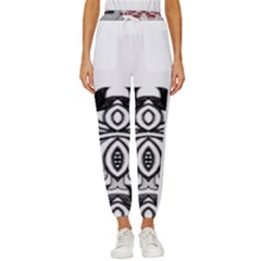 IM Fourth Dimension Black White 6 Cropped Drawstring Pants