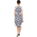 IM Fourth Dimension Black White 7 Cap Sleeve Midi Dress View2