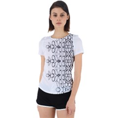 Im Fourth Dimension Black White 7 Back Cut Out Sport Tee by imanmulyana