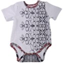 IM Fourth Dimension Black White 7 Baby Short Sleeve Onesie Bodysuit View1