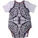 IM Fourth Dimension Black White 7 Baby Short Sleeve Onesie Bodysuit View2