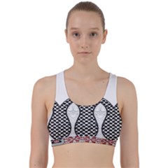 Im Fourth Dimension Black White 8 Back Weave Sports Bra by imanmulyana