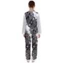 IM Fourth Dimension Black White 8 Satin Long Sleeve Pajamas Set View2