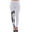 IM Fourth Dimension Black White 8 Lightweight Velour Leggings View1