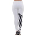 IM Fourth Dimension Black White 8 Lightweight Velour Leggings View2