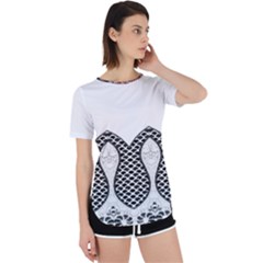 Im Fourth Dimension Black White 8 Perpetual Short Sleeve T-shirt by imanmulyana