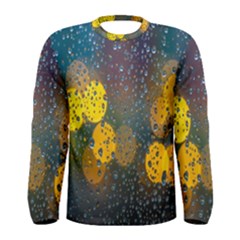  Raindrops Window Glass Men s Long Sleeve Tee by artworkshop