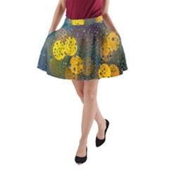  Raindrops Window Glass A-line Pocket Skirt by artworkshop