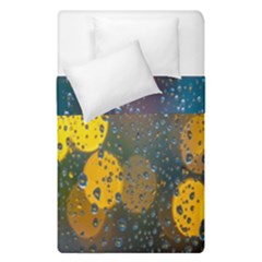  Raindrops Window Glass Duvet Cover Double Side (single Size) by artworkshop