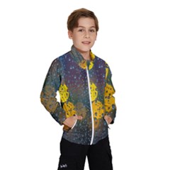  Raindrops Window Glass Kids  Windbreaker by artworkshop