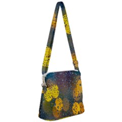  Raindrops Window Glass Zipper Messenger Bag by artworkshop