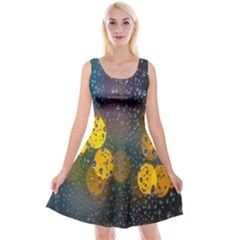  Raindrops Window Glass Reversible Velvet Sleeveless Dress by artworkshop