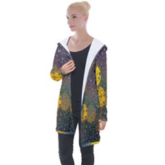  Raindrops Window Glass Longline Hooded Cardigan by artworkshop