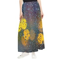  Raindrops Window Glass Maxi Chiffon Skirt by artworkshop