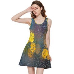  Raindrops Window Glass Inside Out Racerback Dress by artworkshop