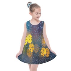  Raindrops Window Glass Kids  Summer Dress by artworkshop