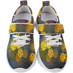  Raindrops Window Glass Kids  Velcro Strap Shoes by artworkshop