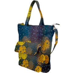  Raindrops Window Glass Shoulder Tote Bag by artworkshop