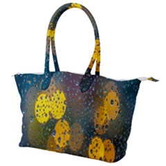  Raindrops Window Glass Canvas Shoulder Bag by artworkshop