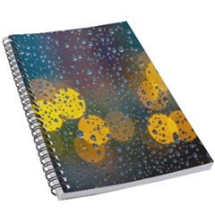  Raindrops Window Glass 5 5  X 8 5  Notebook by artworkshop