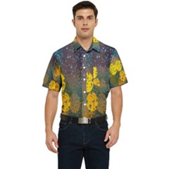  Raindrops Window Glass Men s Short Sleeve Pocket Shirt  by artworkshop