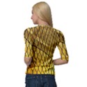 Chain Link Fence Sunset Wire Steel Fence Quarter Sleeve Raglan Tee View2