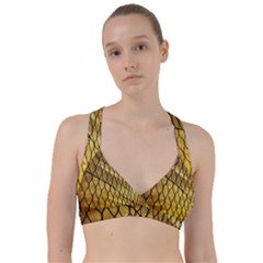 Chain Link Fence Sunset Wire Steel Fence Sweetheart Sports Bra by artworkshop