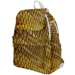 Chain Link Fence Sunset Wire Steel Fence Top Flap Backpack by artworkshop