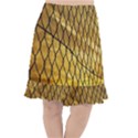 Chain Link Fence Sunset Wire Steel Fence Fishtail Chiffon Skirt View1