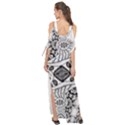 IM Fourth Dimension Black White 9 Maxi Chiffon Cover Up Dress View2