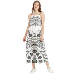 Im Fourth Dimension Black White 9 Boho Sleeveless Summer Dress by imanmulyana