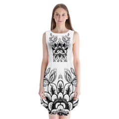 Im Fourth Dimension Black White 10 Sleeveless Chiffon Dress   by imanmulyana